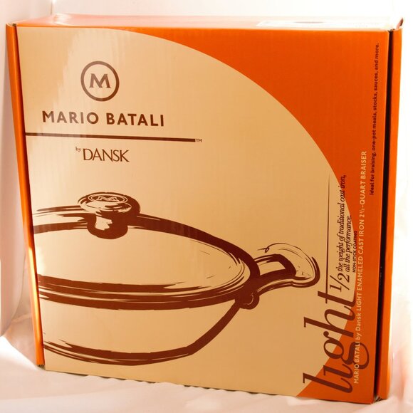 Mario Batali by Dansk Other - Mario Batali by Dansk Light Enameled Cast Iron 2 1/2-quart Braiser